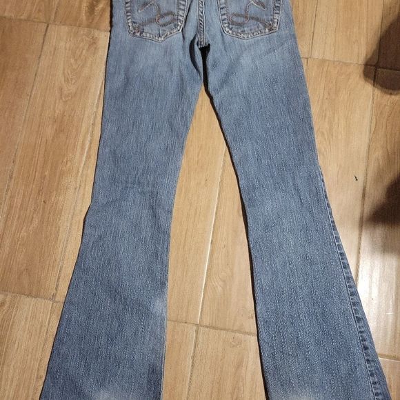 Ladies Silver Boot Cut Jeans - Picture 4 of 8